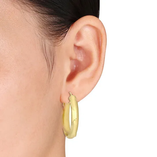 Original Amour 28mm Oval Hoop Earrings in 10k Yellow Gold JMS always Earrings Original Amour 28mm Oval Hoop Earrings in 10k Yellow Gold JMS always Earrings