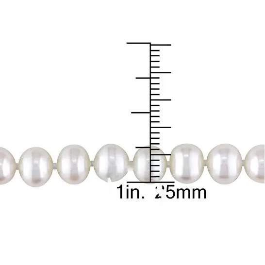 Original AMOUR 65 7 Mm Freshwater Cultured Pearl 18in Strand with Sterling Silver Clasp JMS always Earrings Original AMOUR 65 7 Mm Freshwater Cultured Pearl 18in Strand with Sterling Silver Clasp JMS always Earrings