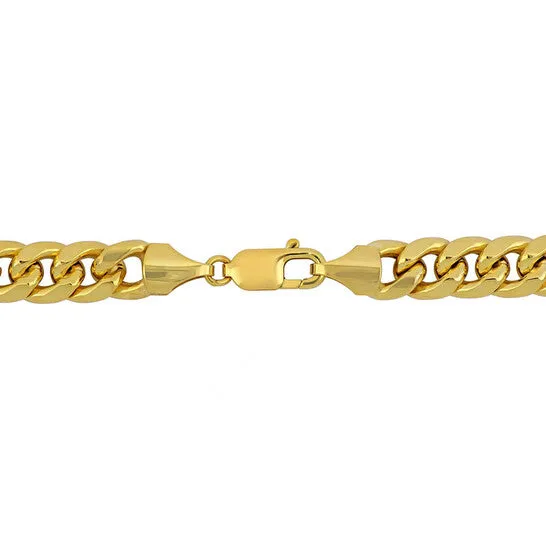 Original AMOUR 925mm Miami Cuban Link Chain Necklace In 10K Yellow Gold 20 In JMS always Necklaces Original AMOUR 925mm Miami Cuban Link Chain Necklace In 10K Yellow Gold 20 In JMS always Necklaces