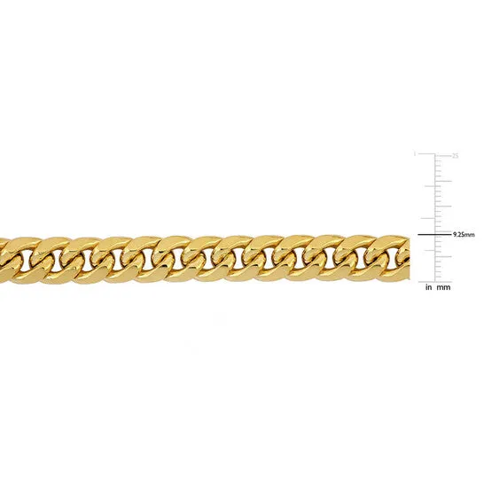 Original AMOUR 925mm Miami Cuban Link Chain Necklace In 10K Yellow Gold 20 In JMS always Necklaces Original AMOUR 925mm Miami Cuban Link Chain Necklace In 10K Yellow Gold 20 In JMS always Necklaces