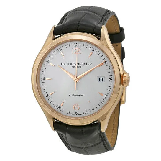 Original Baume et Mercier Clifton Automatic Silver Dial 18kt Rose Gold Mens Watch M0A10058 JMS always Earrings Original Baume et Mercier Clifton Automatic Silver Dial 18kt Rose Gold Mens Watch M0A10058 JMS always Earrings