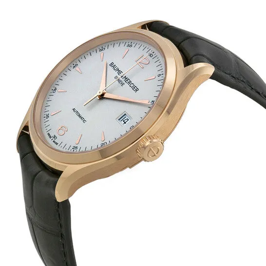 Original Baume et Mercier Clifton Automatic Silver Dial 18kt Rose Gold Mens Watch M0A10058 JMS always Earrings Original Baume et Mercier Clifton Automatic Silver Dial 18kt Rose Gold Mens Watch M0A10058 JMS always Earrings