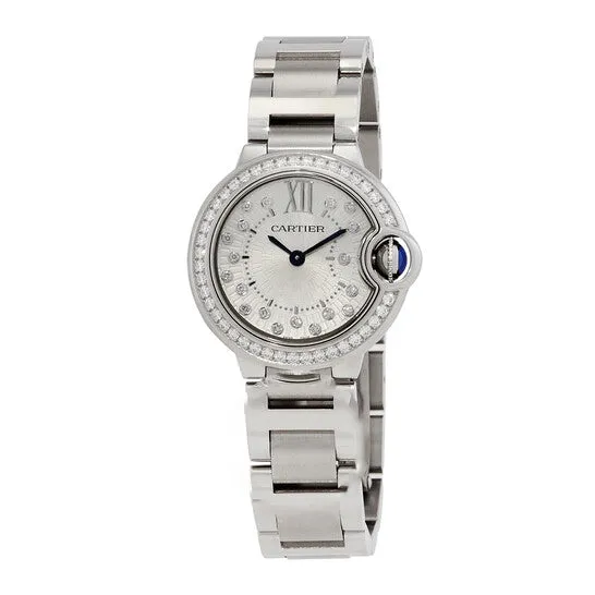 Original Cartier Ballon Bleu De Cartier Quartz Diamond Silver Dial Ladies Watch W4BB0034 JMS always Watches Original Cartier Ballon Bleu De Cartier Quartz Diamond Silver Dial Ladies Watch W4BB0034 JMS always Watches