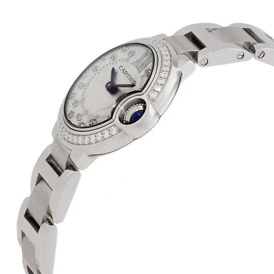 Original Cartier Ballon Bleu De Cartier Quartz Diamond Silver Dial Ladies Watch W4BB0034 JMS always Watches Original Cartier Ballon Bleu De Cartier Quartz Diamond Silver Dial Ladies Watch W4BB0034 JMS always Watches