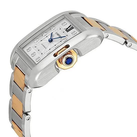 Original Cartier Tank Anglaise Automatic Silver Dial Ladies Watch WT100025 JMS always Watches Original Cartier Tank Anglaise Automatic Silver Dial Ladies Watch WT100025 JMS always Watches
