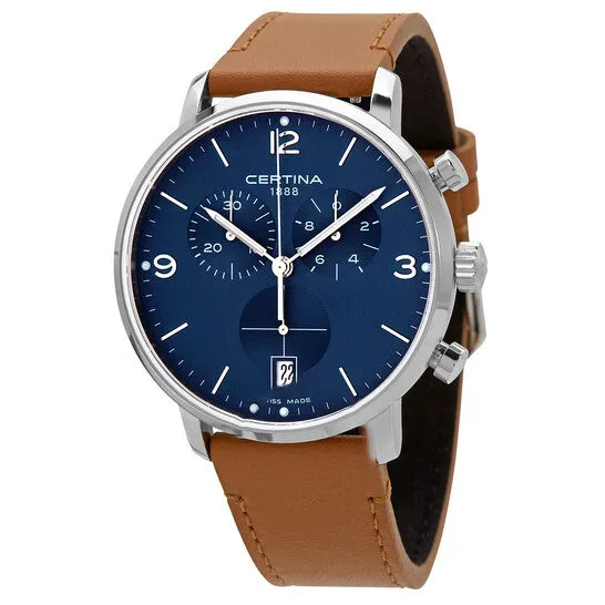 Original Certina DS Caimano Chronograph Quartz Blue Dial Watch C0354171604700 JMS always Watches Original Certina DS Caimano Chronograph Quartz Blue Dial Watch C0354171604700 JMS always Watches