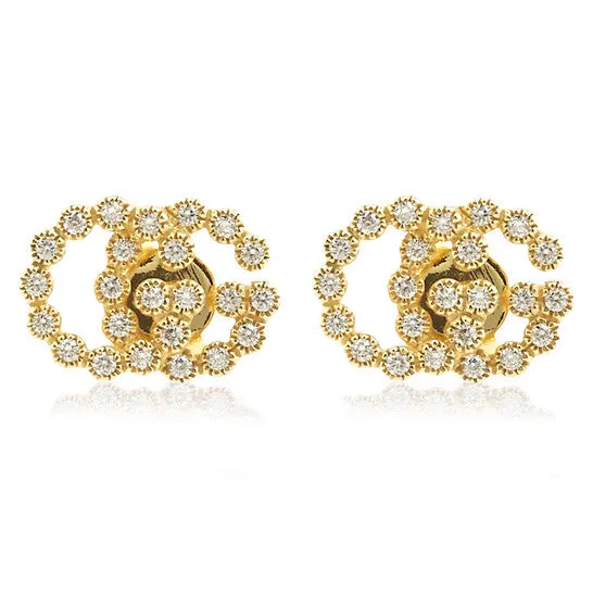 Original Gucci Gg Running Earrings JMS always Earrings