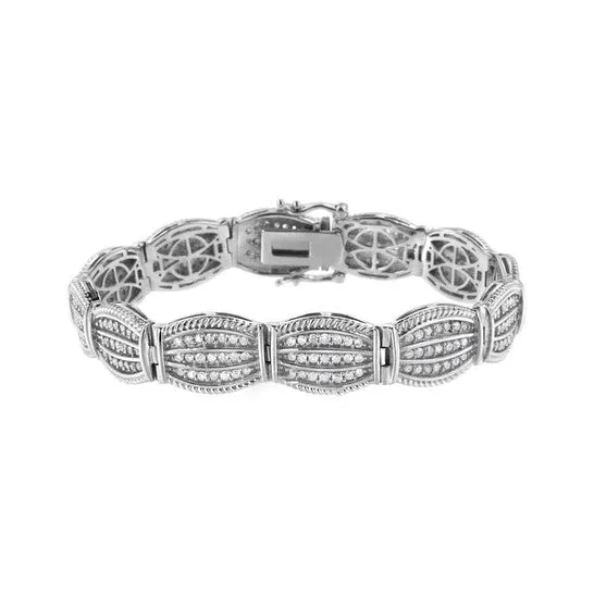 Original Haus of Brilliance 925 Sterling Silver 30 Cttw Prong Set Diamond Art Deco Style Tennis Bracelet IJ Color I2I3 Clarity 725 JMS always Bracelets Original Haus of Brilliance 925 Sterling Silver 30 Cttw Prong Set Diamond Art Deco Style Tennis Bracelet IJ Color I2I3 Clarity 725 JMS always Bracelets