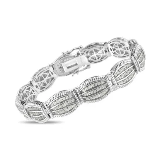 Original Haus of Brilliance 925 Sterling Silver 30 Cttw Prong Set Diamond Art Deco Style Tennis Bracelet IJ Color I2I3 Clarity 725 JMS always Bracelets Original Haus of Brilliance 925 Sterling Silver 30 Cttw Prong Set Diamond Art Deco Style Tennis Bracelet IJ Color I2I3 Clarity 725 JMS always Bracelets