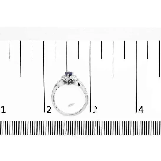 Original Haus of Brilliance 925 Sterling Silver 6x4mm Pear Sapphire Gemstone with Diamond Accent Fashion Halo Ring HI Color SI1SI2 Clarity JMS always Rings Original Haus of Brilliance 925 Sterling Silver 6x4mm Pear Sapphire Gemstone with Diamond Accent Fashion Halo Ring HI Color SI1SI2 Clarity JMS always Rings