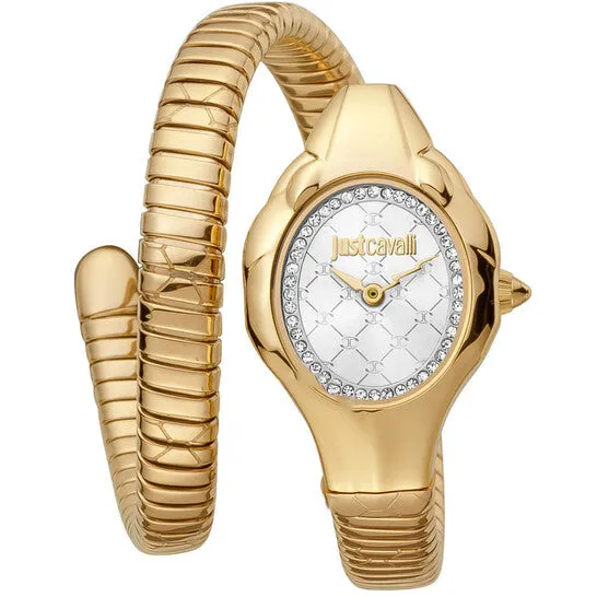 Original Just Cavalli Serpente Corto Silvertone Dial Ladies Watch JC1L186M0035 JMS always Rings Original Just Cavalli Serpente Corto Silvertone Dial Ladies Watch JC1L186M0035 JMS always Rings