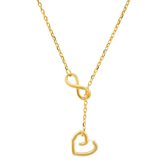 Original Kylie Harper 14k Gold Over Silver Infinity Heart Y Necklace JMS always Necklaces Original Kylie Harper 14k Gold Over Silver Infinity Heart Y Necklace JMS always Necklaces