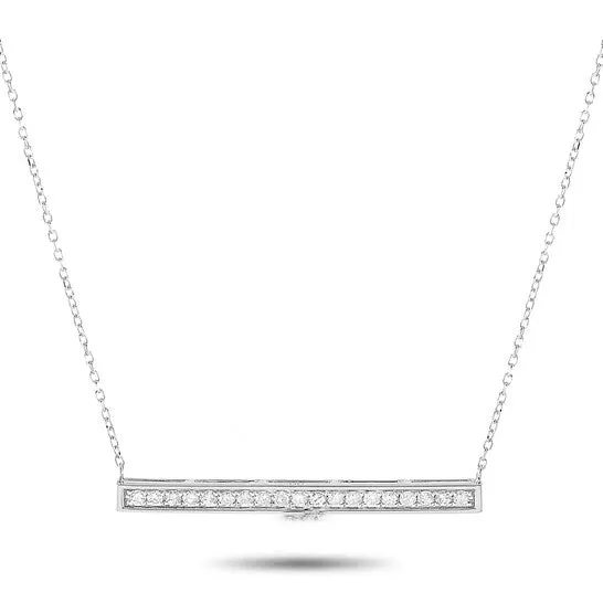 Original LB Exclusive 14K White Gold 025 ct Diamond Pendant Necklace JMS always Necklaces Original LB Exclusive 14K White Gold 025 ct Diamond Pendant Necklace JMS always Necklaces