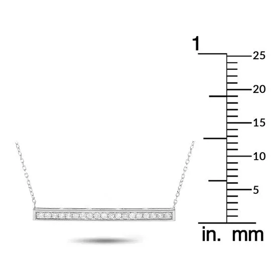 Original LB Exclusive 14K White Gold 025 ct Diamond Pendant Necklace JMS always Necklaces Original LB Exclusive 14K White Gold 025 ct Diamond Pendant Necklace JMS always Necklaces