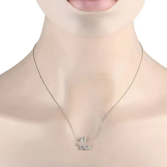 Original LB Exclusive 18K White Gold 056ct Diamond Butterfly Necklace ANK 18323 JMS always Necklaces Original LB Exclusive 18K White Gold 056ct Diamond Butterfly Necklace ANK 18323 JMS always Necklaces