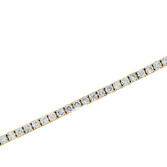 Original Maulijewels 14K Yellow Gold 1000 Cttw Lab Grown Round Diamond Prong Set Tennis Bracelet For Women With 7 Length JMS always Bracelets Original Maulijewels 14K Yellow Gold 1000 Cttw Lab Grown Round Diamond Prong Set Tennis Bracelet For Women With 7 Length JMS always Bracelets
