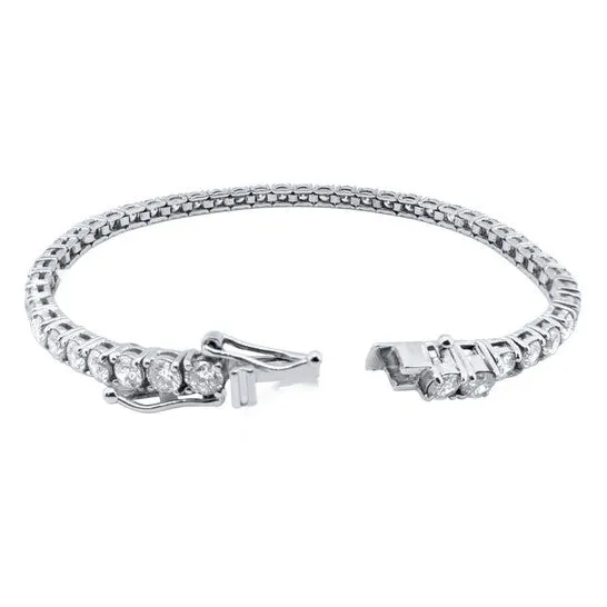 Original MAULIJEWELS 300 Carat Brilliant Cut Lab Grown Diamond Tennis Bracelet For Women In 14K White Solid Gold JMS always Bracelets Original MAULIJEWELS 300 Carat Brilliant Cut Lab Grown Diamond Tennis Bracelet For Women In 14K White Solid Gold JMS always Bracelets