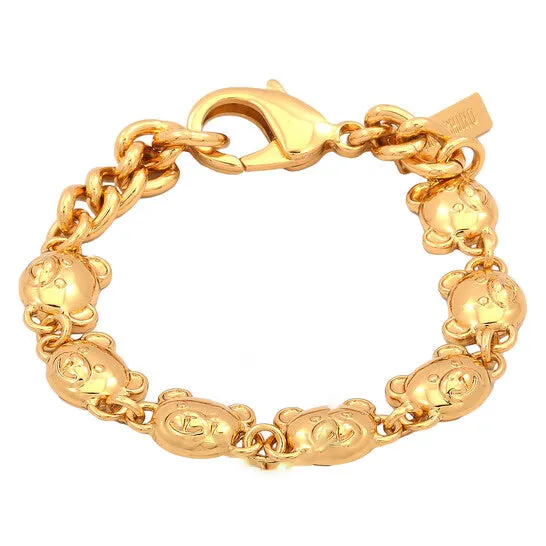 Original Moschino Gold Teddy Bear Chain Bracelet JMS always Bracelets