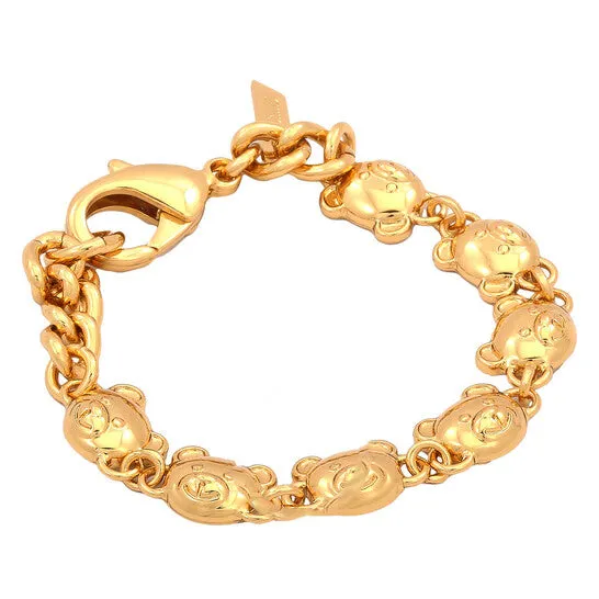 Original Moschino Gold Teddy Bear Chain Bracelet JMS always Bracelets Original Moschino Gold Teddy Bear Chain Bracelet JMS always Bracelets