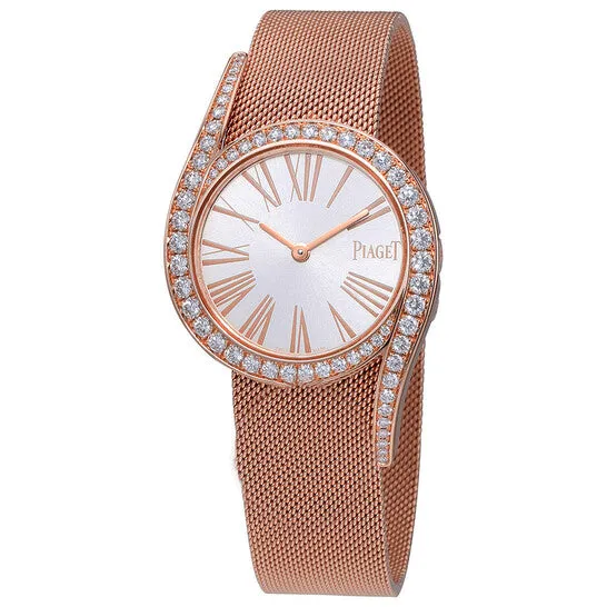 Original Piaget Limelight Gala Silver Dial 18kt Rose Gold Ladies Watch G0A41213 JMS always Earrings Original Piaget Limelight Gala Silver Dial 18kt Rose Gold Ladies Watch G0A41213 JMS always Earrings