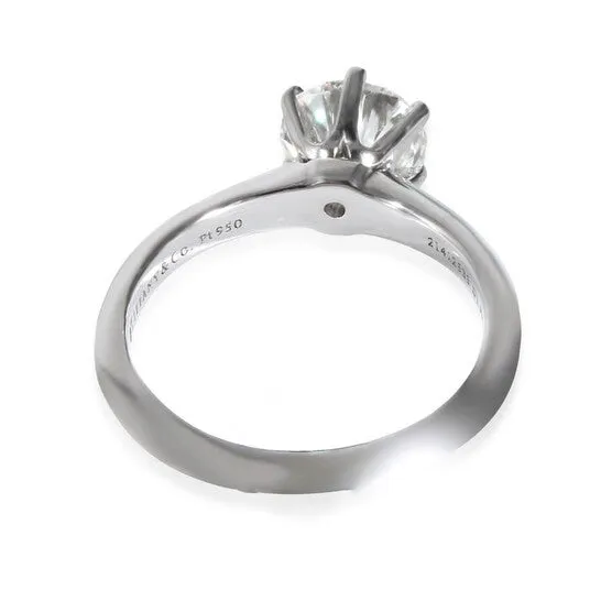 Original PreOwned Tiffany Co Solitaire Diamond Engagement Ring in Platinum H VVS1 134 CTW JMS always Rings Original PreOwned Tiffany Co Solitaire Diamond Engagement Ring in Platinum H VVS1 134 CTW JMS always Rings