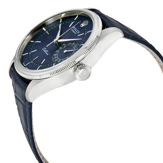 Original Rolex Cellini Blue Guilloche Dial Automatic Mens Leather Watch 50519BLSBLL JMS always Watches Original Rolex Cellini Blue Guilloche Dial Automatic Mens Leather Watch 50519BLSBLL JMS always Watches