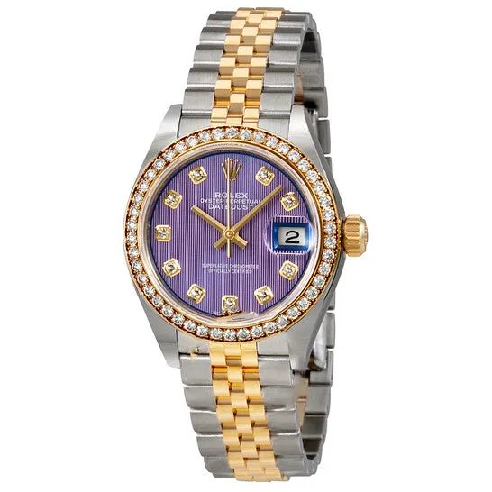 Original Rolex Lady Datejust Violet Stripe Diamond Dial Automatic Ladies Watch 279383VDJ JMS always Watches Original Rolex Lady Datejust Violet Stripe Diamond Dial Automatic Ladies Watch 279383VDJ JMS always Watches