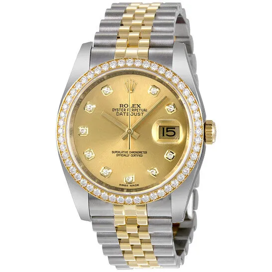 Original Rolex Oyster Perpetual Datejust 36 Champagne Dial Stainless Steel 18K Yellow Gold Jubilee Bracelet Automatic Watch 116243CDJ JMS always Bracelets Original Rolex Oyster Perpetual Datejust 36 Champagne Dial Stainless Steel 18K Yellow Gold Jubilee Bracelet Automatic Watch 116243CDJ JMS always Bracelets