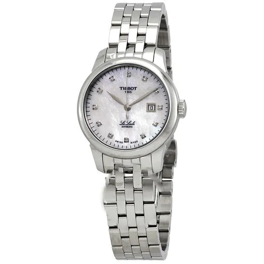Original Tissot Le Locle Mother of Pearl Diamond Dial Automatic Ladies Watch T0062071111600 JMS always Watches