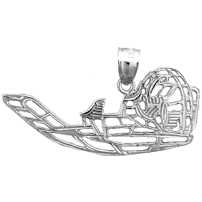 PreStyled Sets 14K Gold 40MM Airboat Pendant Goldia