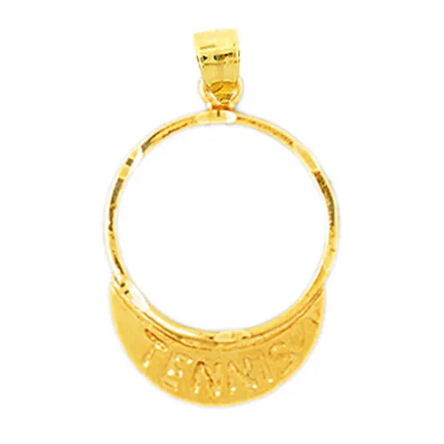 PreStyled Sets 14K Gold Tennis Visor Pendant Goldia