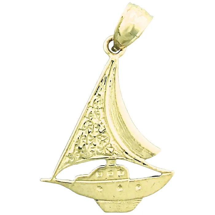 PreStyled Sets Goldia 14K Gold Sailboat Pendant