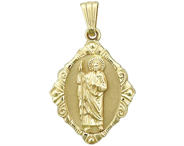 PreStyled Sets Goldia 14K Gold Saint Jude Medallion