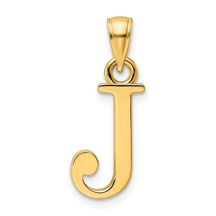 PreStyled Sets Goldia 14k Yellow Gold Polished Letter J Pendant