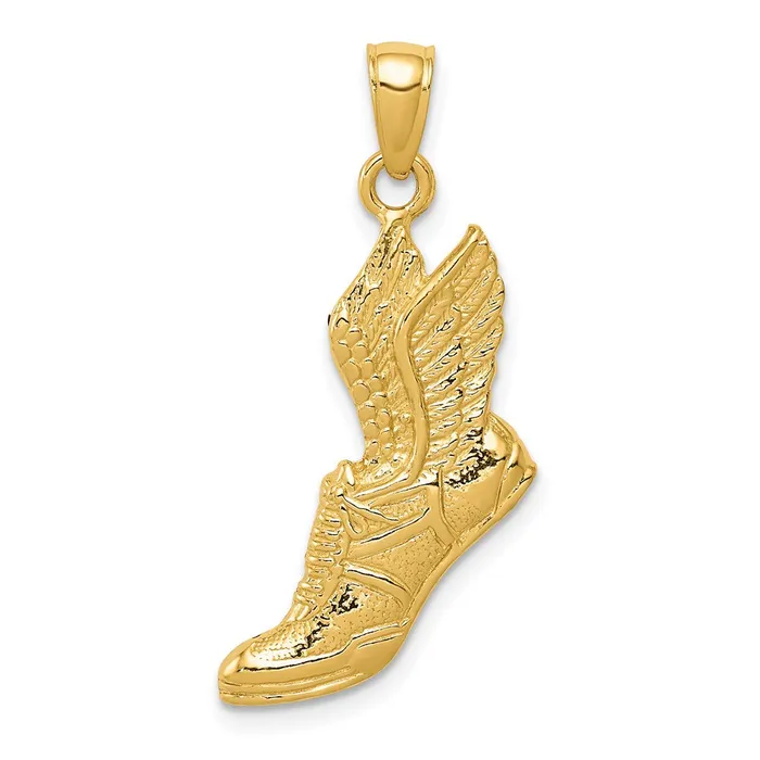 PreStyled Sets Goldia 14k Yellow Gold Polished Running Shoe Pendant