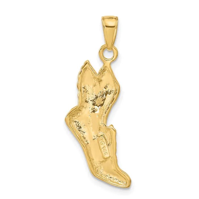 PreStyled Sets Goldia 14k Yellow Gold Polished Running Shoe Pendant
