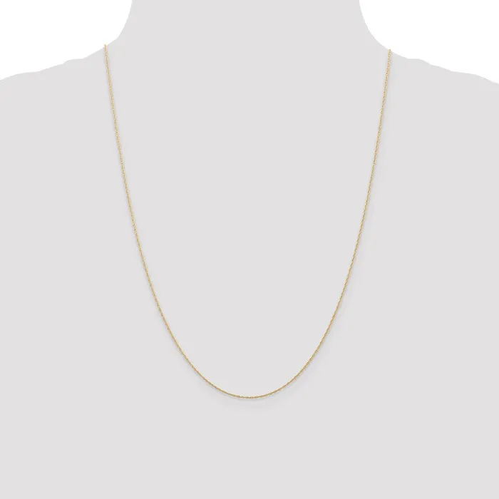 QGold 14K Rose Gold 24 inch Carded 5mm Cable Rope with Spring Ring Clasp Chain Necklace Necklaces QGold 14K Rose Gold 24 inch Carded 5mm Cable Rope with Spring Ring Clasp Chain Necklace Necklaces