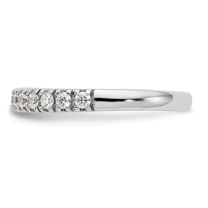 Rings 14k White Gold 12 Ct Lab Grown Diamond VSSI G Band Ring Goldia