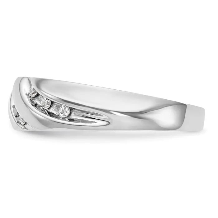Rings 14K White Gold Complete Real Diamond Trio Mens Wedding Band Goldiacom