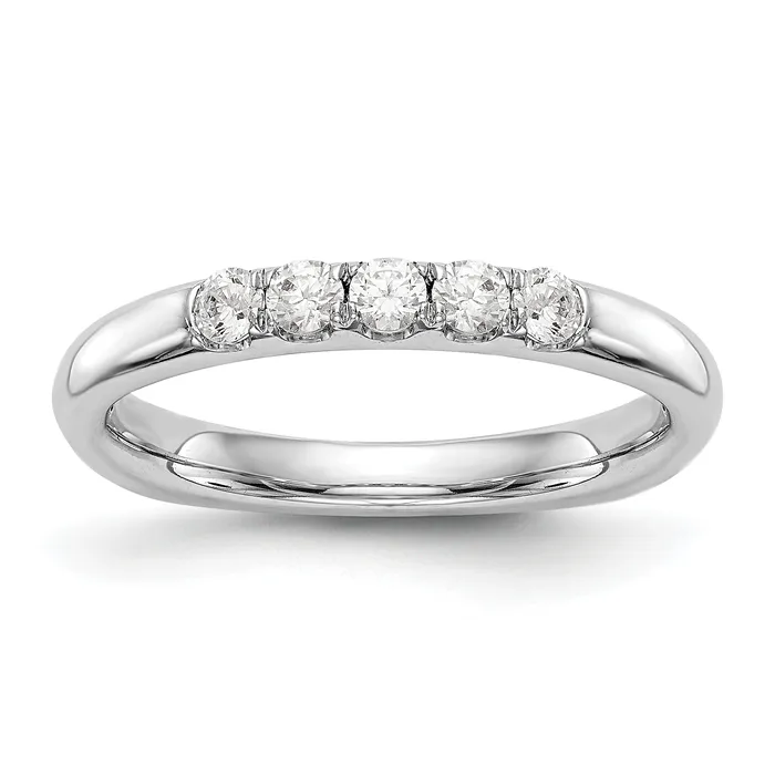 Rings 14K White Gold Diamond Wedding Band Goldiacom