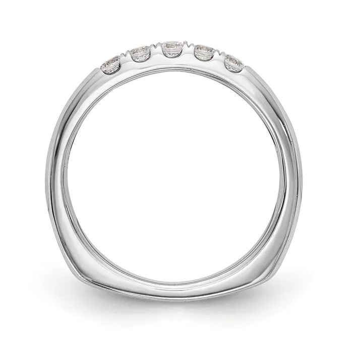 Rings 14K White Gold Diamond Wedding Band Goldiacom