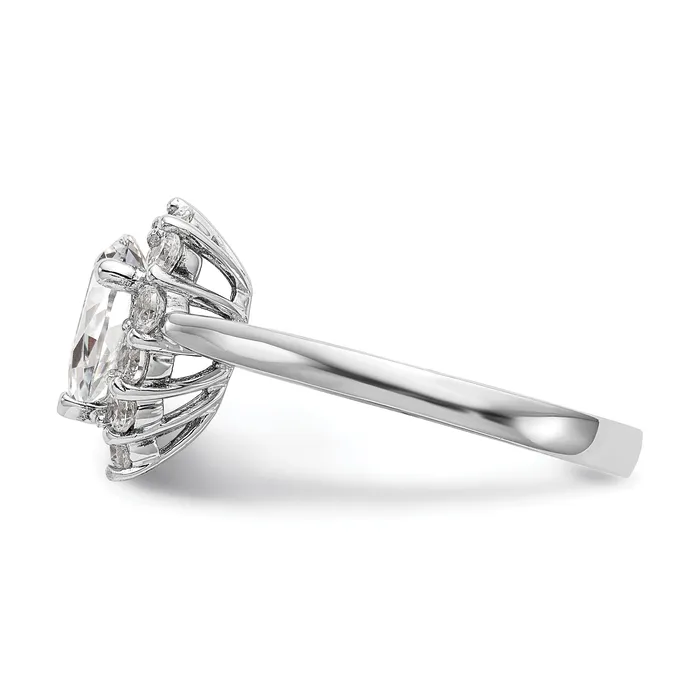 Rings 14k White Gold Pear Halo Engagement Simulated Diamond Ring Goldiacom Rings 14k White Gold Pear Halo Engagement Simulated Diamond Ring Goldiacom