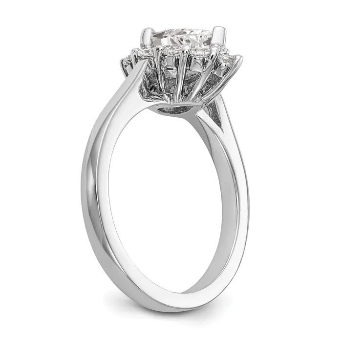 Rings 14k White Gold Pear Halo Engagement Simulated Diamond Ring Goldiacom Rings 14k White Gold Pear Halo Engagement Simulated Diamond Ring Goldiacom