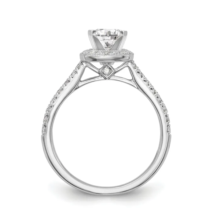 Rings 14K White Gold Peg Set Simulated Diamond Cushion Halo Engagement Ring Goldiacom Rings 14K White Gold Peg Set Simulated Diamond Cushion Halo Engagement Ring Goldiacom