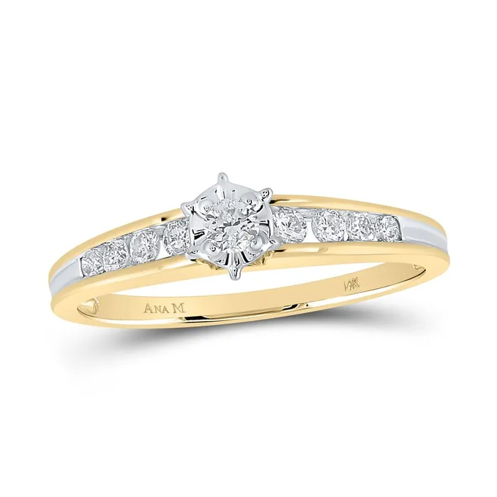 Rings 14k Yellow Gold Round Diamond Solitaire Bridal Engagement Ring 14 Cttw gndatlanta Rings 14k Yellow Gold Round Diamond Solitaire Bridal Engagement Ring 14 Cttw gndatlanta