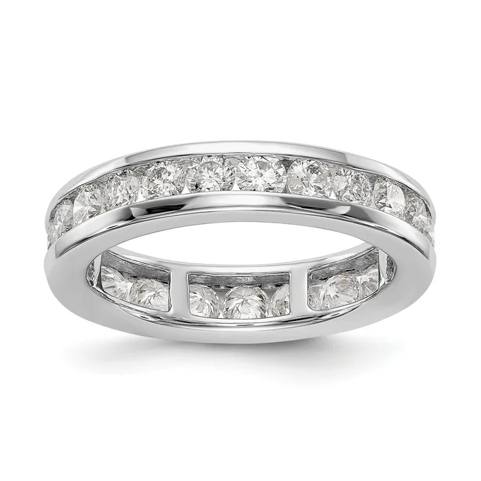Rings 2 Ct Natural Diamond Womens Eternity Wedding Band Ring in 14k White Gold Goldiacom Rings 2 Ct Natural Diamond Womens Eternity Wedding Band Ring in 14k White Gold Goldiacom