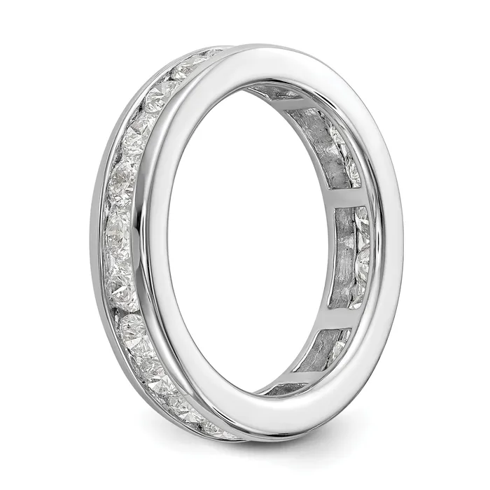 Rings 2 Ct Natural Diamond Womens Eternity Wedding Band Ring in 14k White Gold Goldiacom