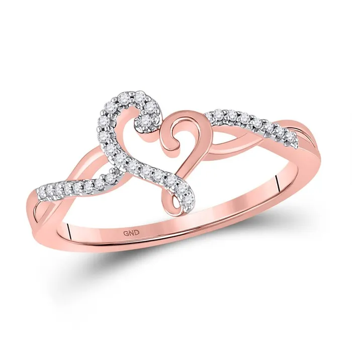 Rings gndatlanta 112 CTWDiamond HEART RING