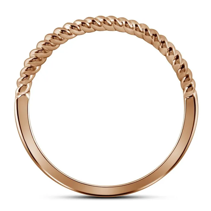 Rings gndatlanta 10k Twotone Gold Round Diamond Stackable Rope Band Ring 15 Cttw