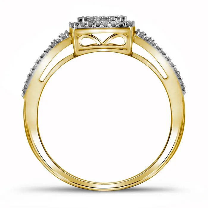 Rings gndatlanta 10k Yellow Gold Round Diamond Bridal Wedding Ring Set 38 Cttw Rings gndatlanta 10k Yellow Gold Round Diamond Bridal Wedding Ring Set 38 Cttw